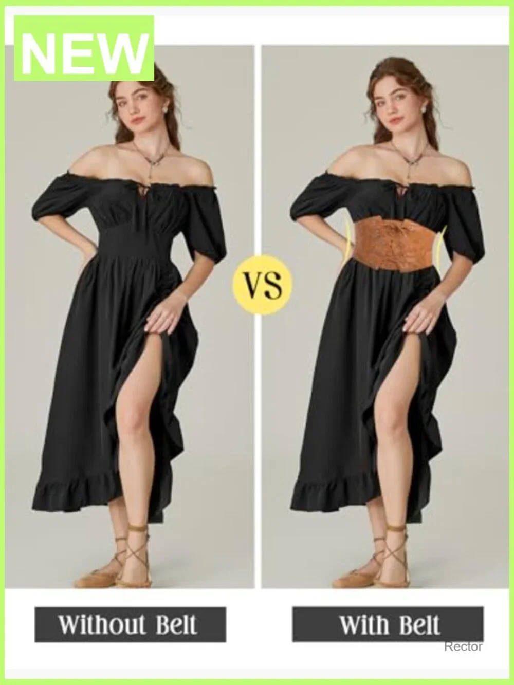 Wide Waist Corset Belt Lace Up Front